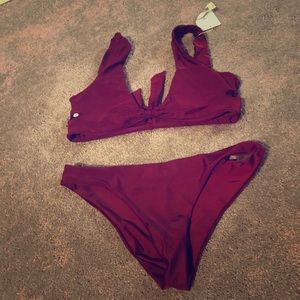 Burgundy Bikini